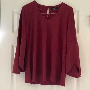Joh burgundy top